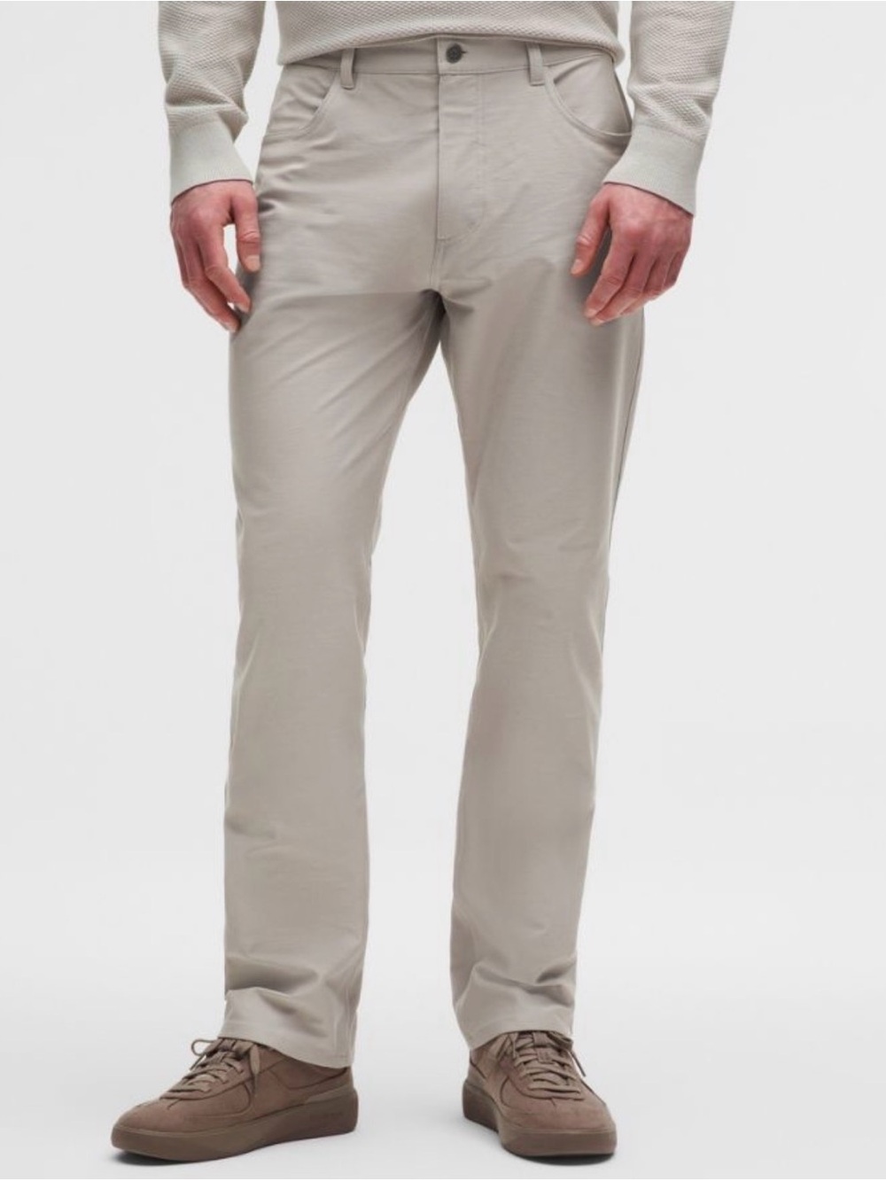 lululemon athletica Men's Classic Straight-Fit Chinos in Light Beige